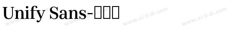 Unify Sans字体转换 Unify Sans字体转换